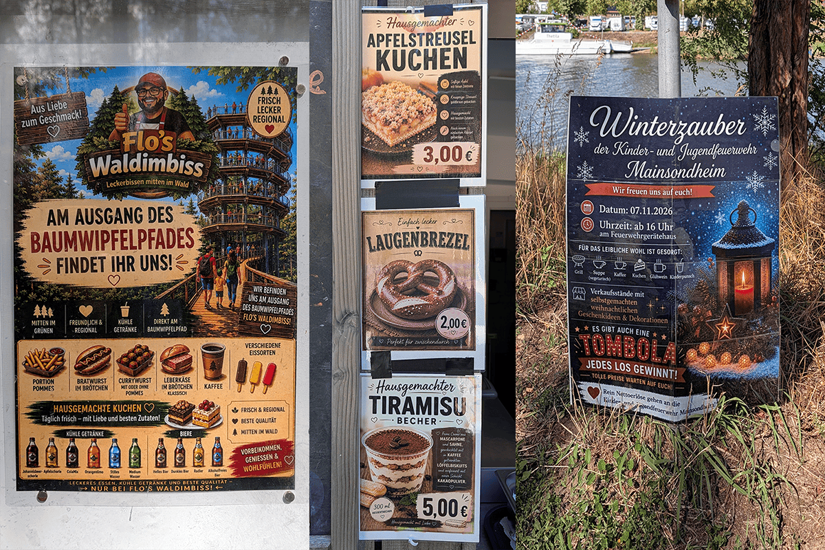Beispiele für KI-generierte Plakate