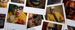 Collage mit Polaroidbildern