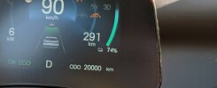 Bild Display Auto mit 20.000 km