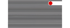 black lines allover, a rot dot in die upper right corner, deleting the lines, while moving to the left